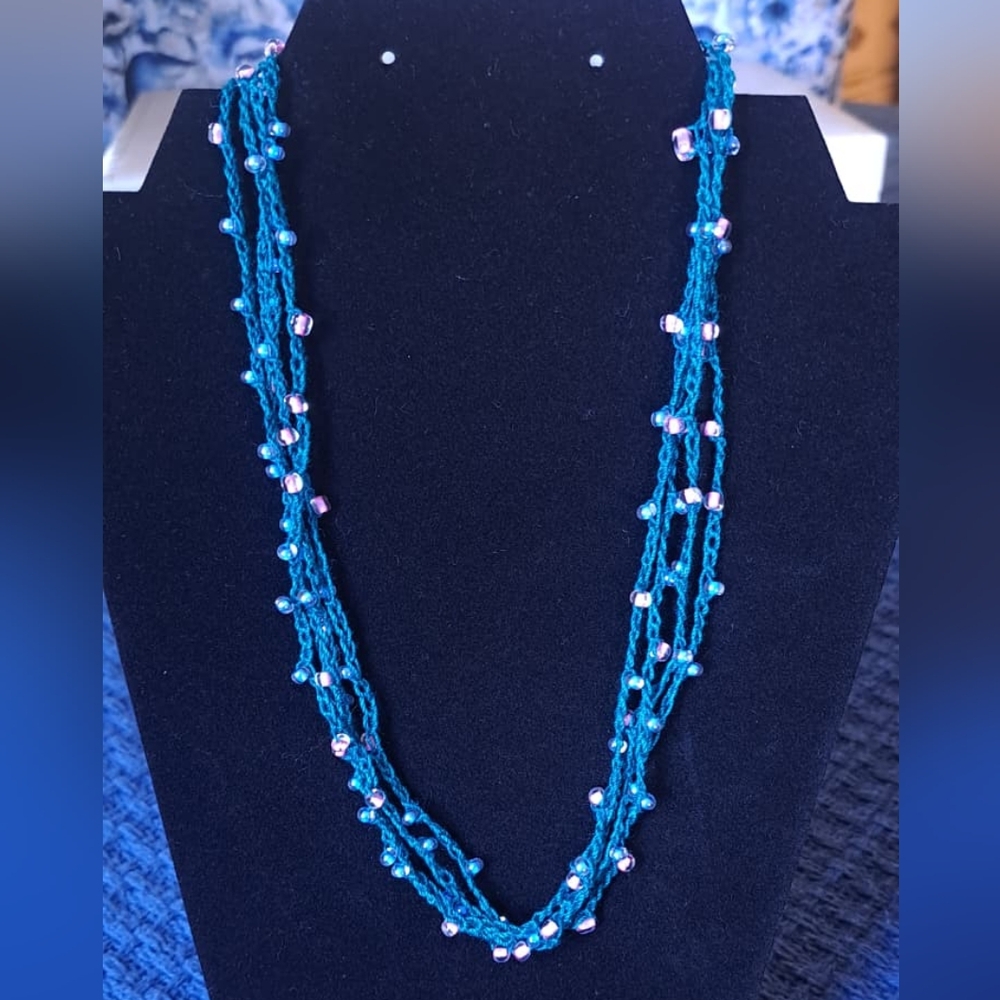 Jade Crochet Beaded Necklace